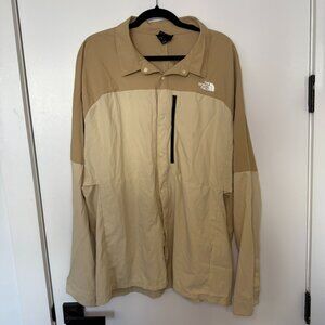 The North Face FIrst Trail UPF 40+ Long Sleeve Shirt Gravel/Khaki Stone